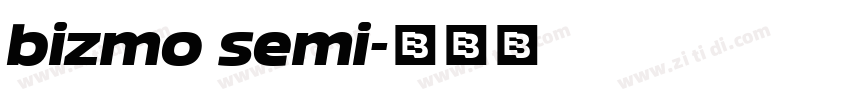 bizmo semi字体转换